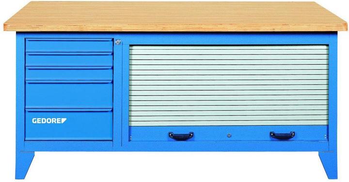 Gedore Werkbank mit Blechjalousie (200 cm, 87.50 cm)