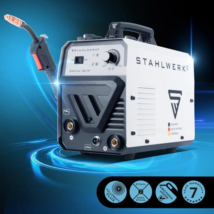 Actual product image Stahlwerk Welding machine Mini FLUX 120 ST with ARC | MMA function with 120 amps