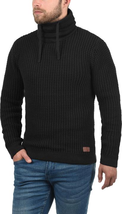 Actual product image Blend Wanko Men's Jumper Chunky Knit Pullover With Shawl Collar Made Of 100% Cotton (M)