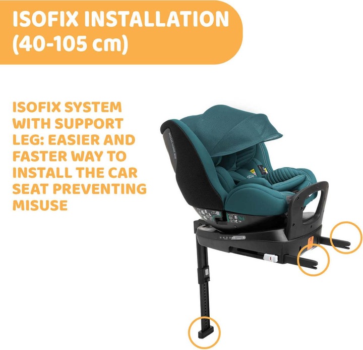 Immagine prodotto Chicco SEAT3FIT I-SIZE AIR 40 - 125 CM (Reboarder, ECE R129/i-Size Standard)