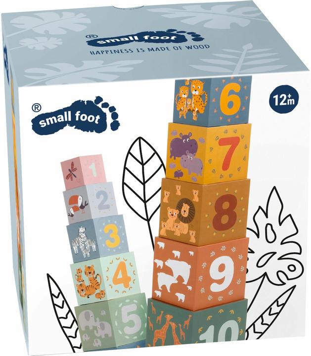Actual product image small foot Stacking cube safari