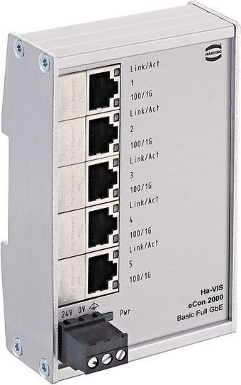 Produktbild Harting Gigabit Commercial Switch, RJ45 5 Port (5 Ports)