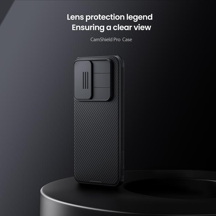 Actual product image Nillkin Back panel cover Samsung - CamShield PRO Hard Case for Samsung Galaxy A56 5G Black (Samsung Galaxy A56 5G)