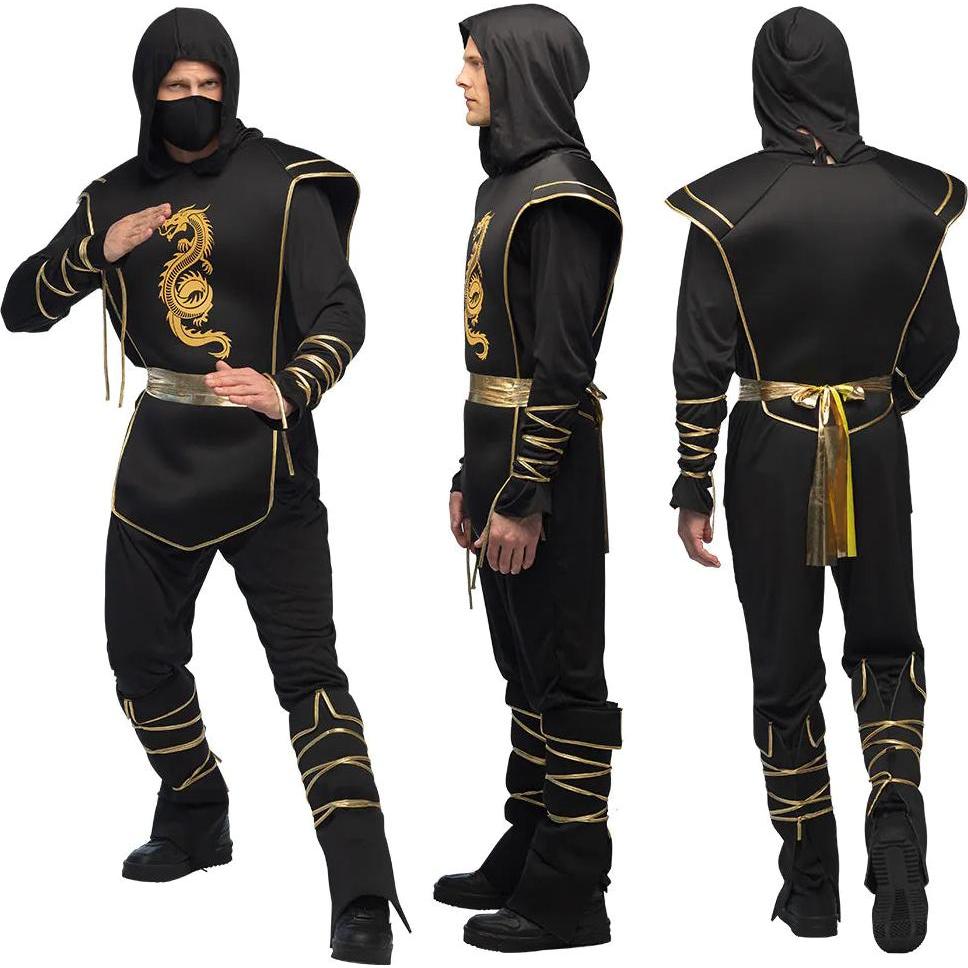 Thumbnail - Boland Schwarzer Ninja Hanzo Herrenkostüm (58, 60)
