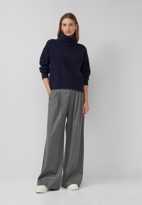 Produktbild s.Oliver Strickpullover Kuscheliger Strickpullover mit breitem Rollkragen (34)