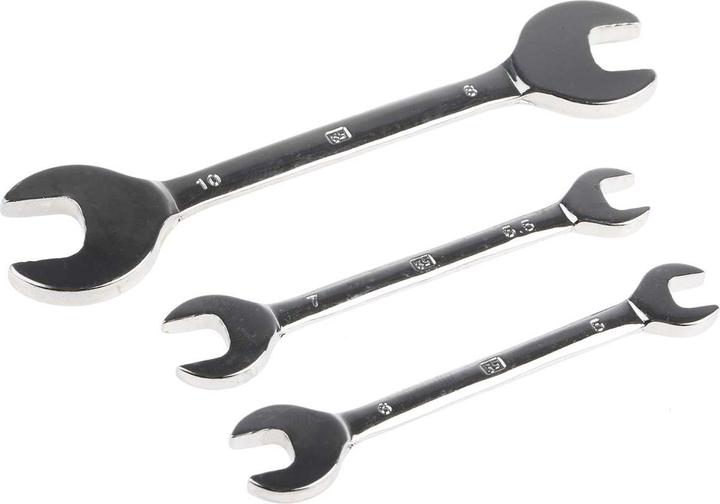 Actual product image RS PRO 3pcs metric small open ended spanner set