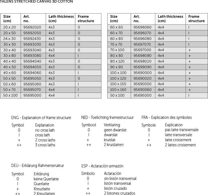 Image du produit Talens Toile tendue coton 3D 40 x 50 cm (50 x 4 cm)