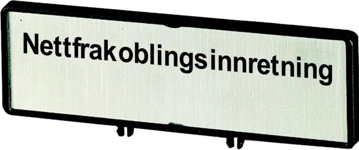Actual product image Eaton Carrier with label, can be used for T0, T3, P1, 48 x 17 mm, labelled with zMains isolatorz (I