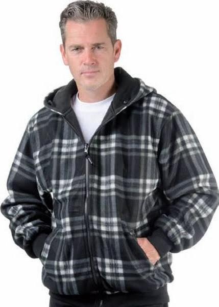 Actual product image Scheibler Thermal reversible jacket size XL black-white check/black uni (XL)