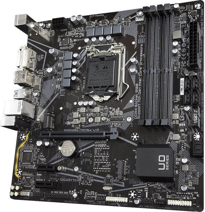 Produktbild Gigabyte B560M DS3H V2 (LGA 1200, Intel B460, Intel B560 Express, mATX)