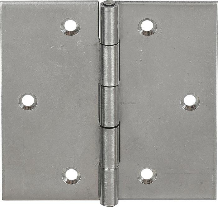 Vormann Hinge 10503 Height 60 mm Width 60 mm Thickness 1.2 mm Stainless steel rolled, square-edged