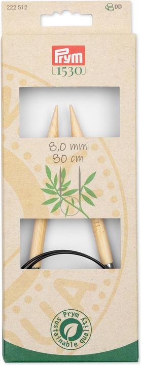 Actual product image Prym Circular knitting needle BAMBOO 8.00 mm, 80 cm