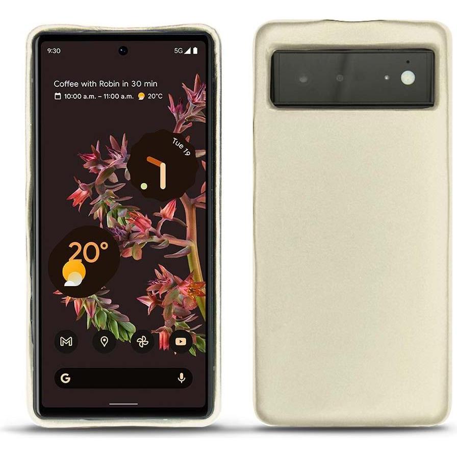 Noreve Lederschutzhülle (Google Pixel 6), Smartphone Hülle, Weiss