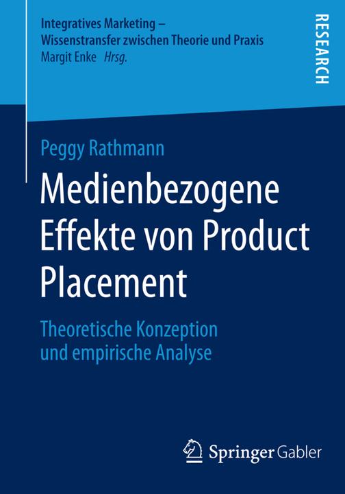 Produktbild Medienbezogene Effekte von Product Placement (Deutsch, Peggy Rathmann, 2014)
