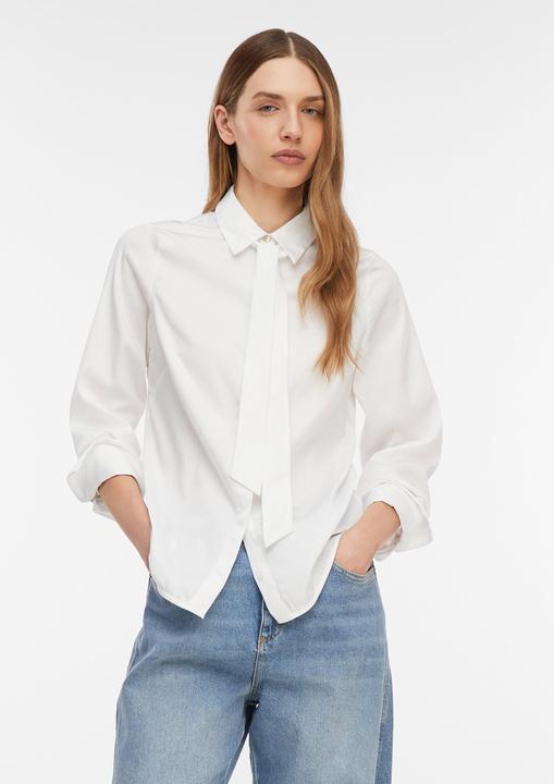 Immagine prodotto Comma Bluse Bluse aus Stretch-Popeline mit abnehmbarem Krawatten-Detail (46)