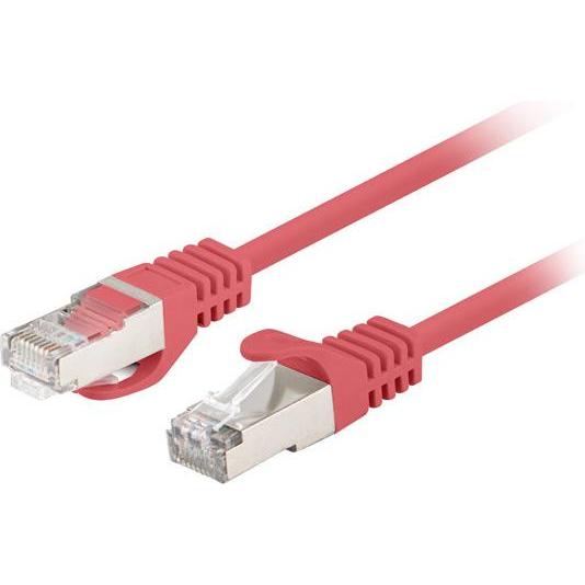 Lanberg Patchcord Kat.6 Ftp 0.25m Czerwony Fluke Passed (F/UTP, CAT6, 0.25 m), Netzwerkkabel
