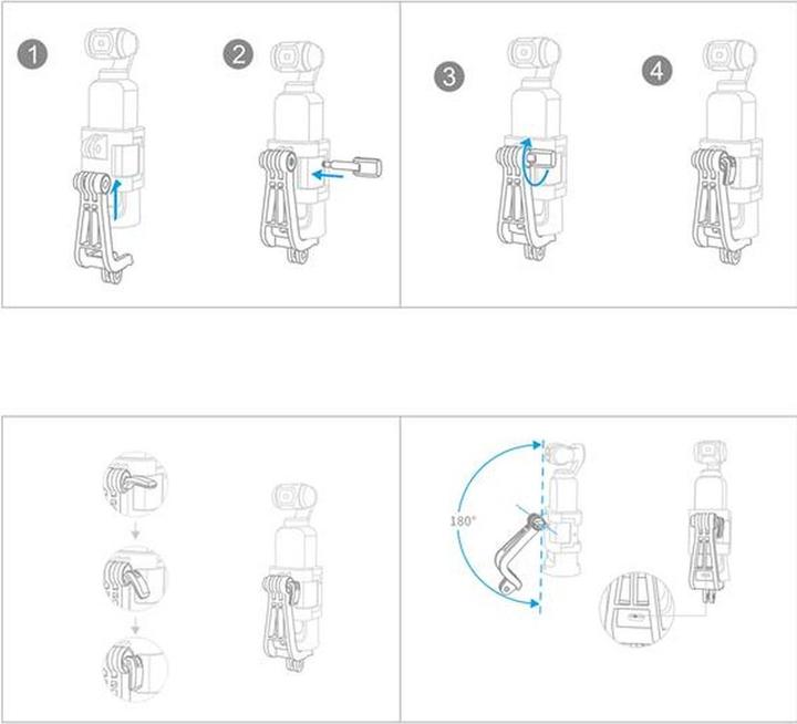 Actual product image Pgytech Osmo Pocket L Bracket+ (DJI Osmo Pocket)