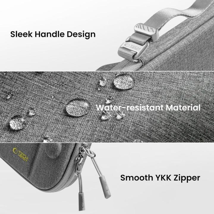 Image du produit Tech-Protect Slim Pouch für Nintendo Switch 2 – Grau (Switch 2)