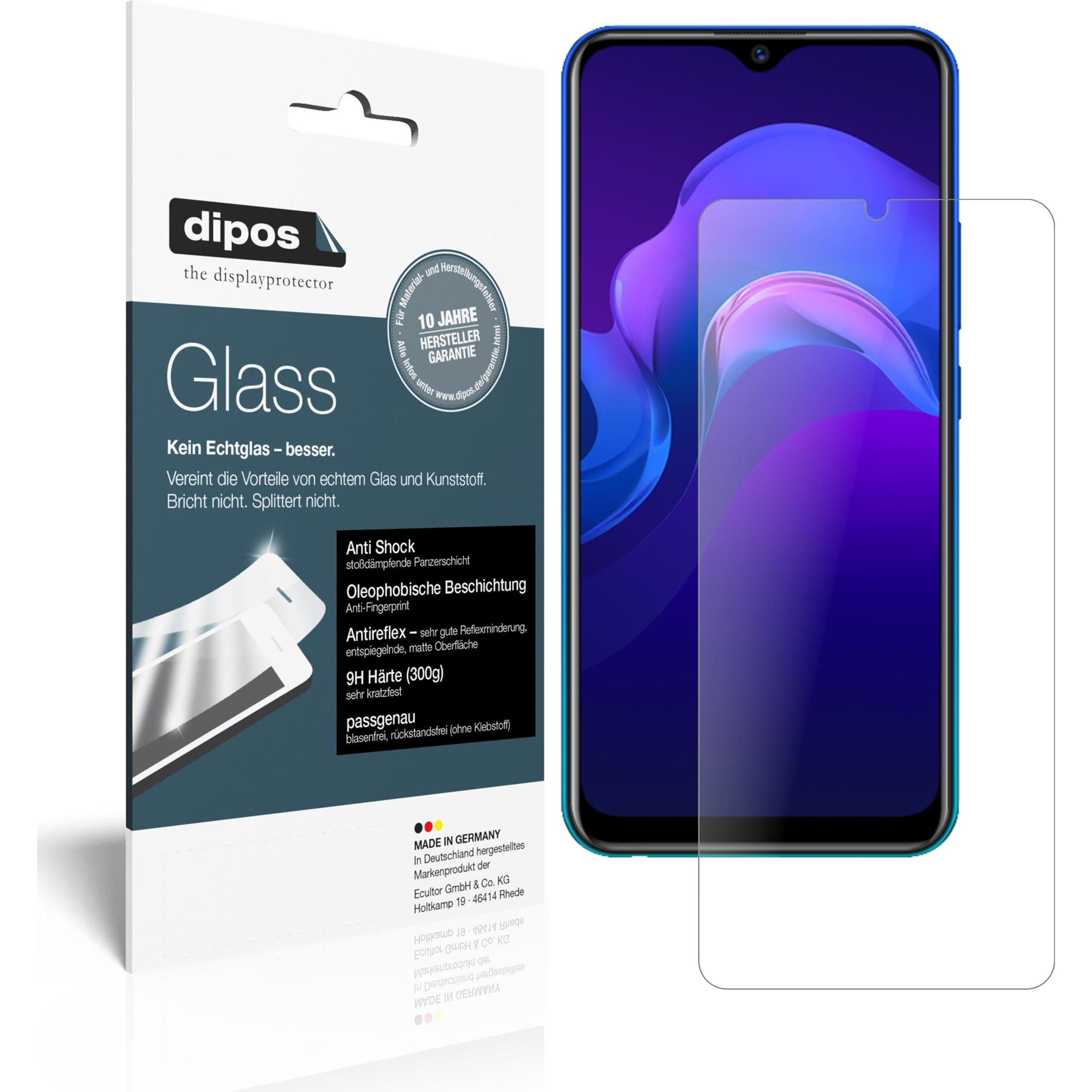 Dipos Displayschutz Anti-Shock (1 Stück, Vivo Y12), Smartphone Schutzfolie, Transparent