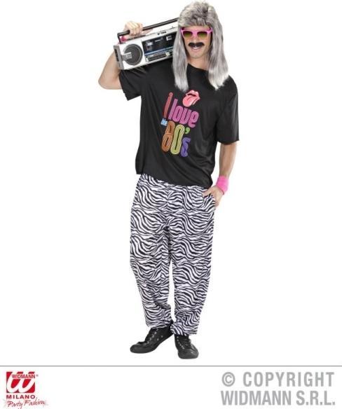 Actual product image Widmann Zebra Pants 80s (M, L)