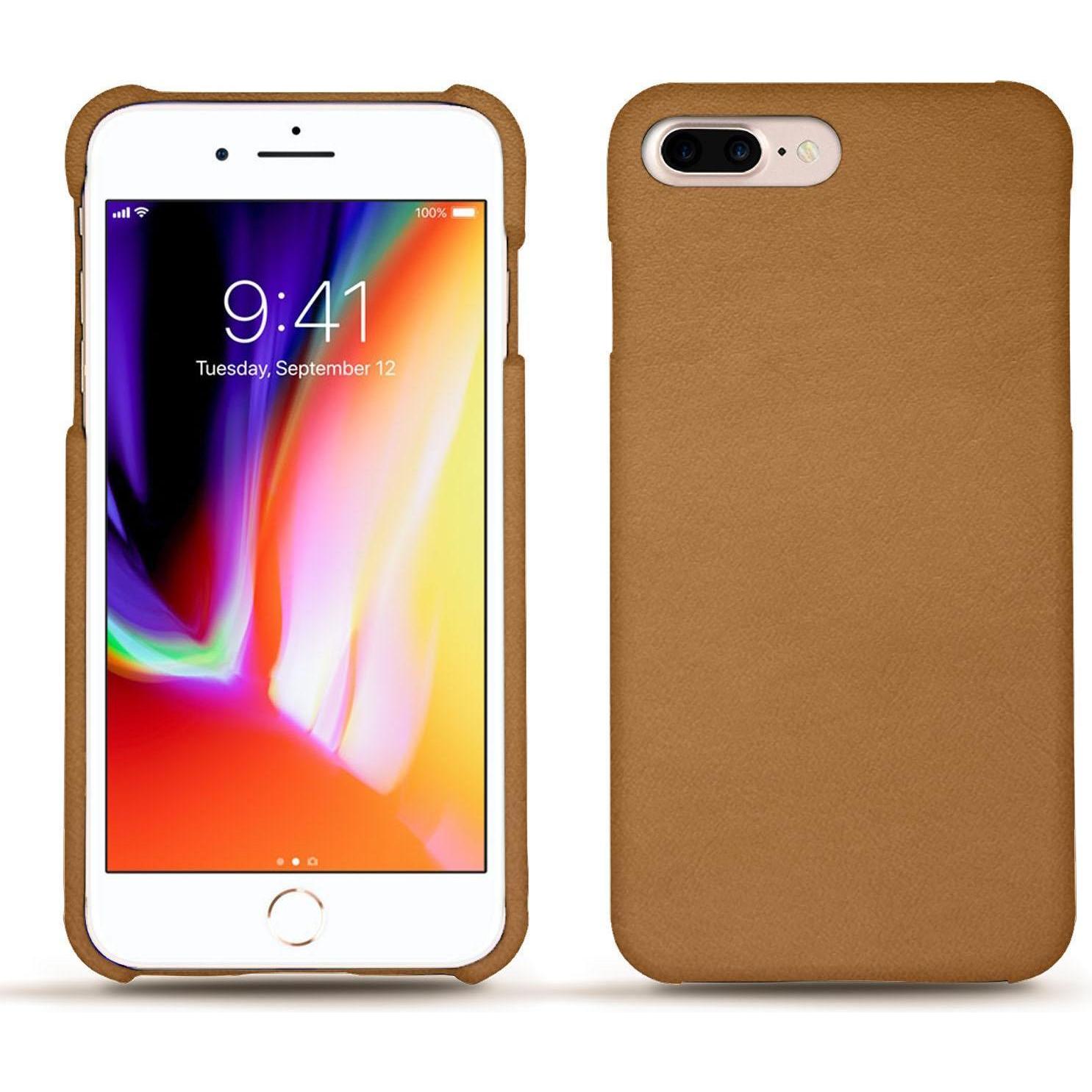 Thumbnail - Noreve Lederschutzhülle (Apple iPhone 8 Plus), Smartphone Hülle, Braun