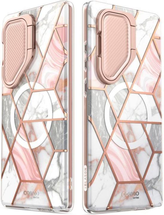 Image du produit i-Blason Housse Cosmo Mag Supcase avec MagSafe- marbre rose (Samsung Galaxy S24 Ultra)