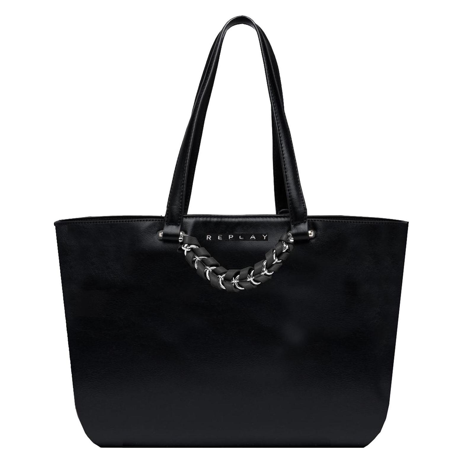 Replay, Damen, Tasche, Shopper, Schwarz