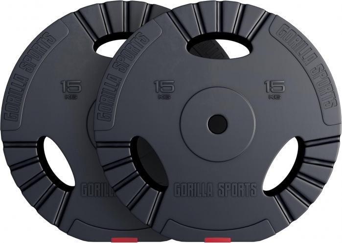 Actual product image Gorilla Sports Weight plates (2 x 15 kg)