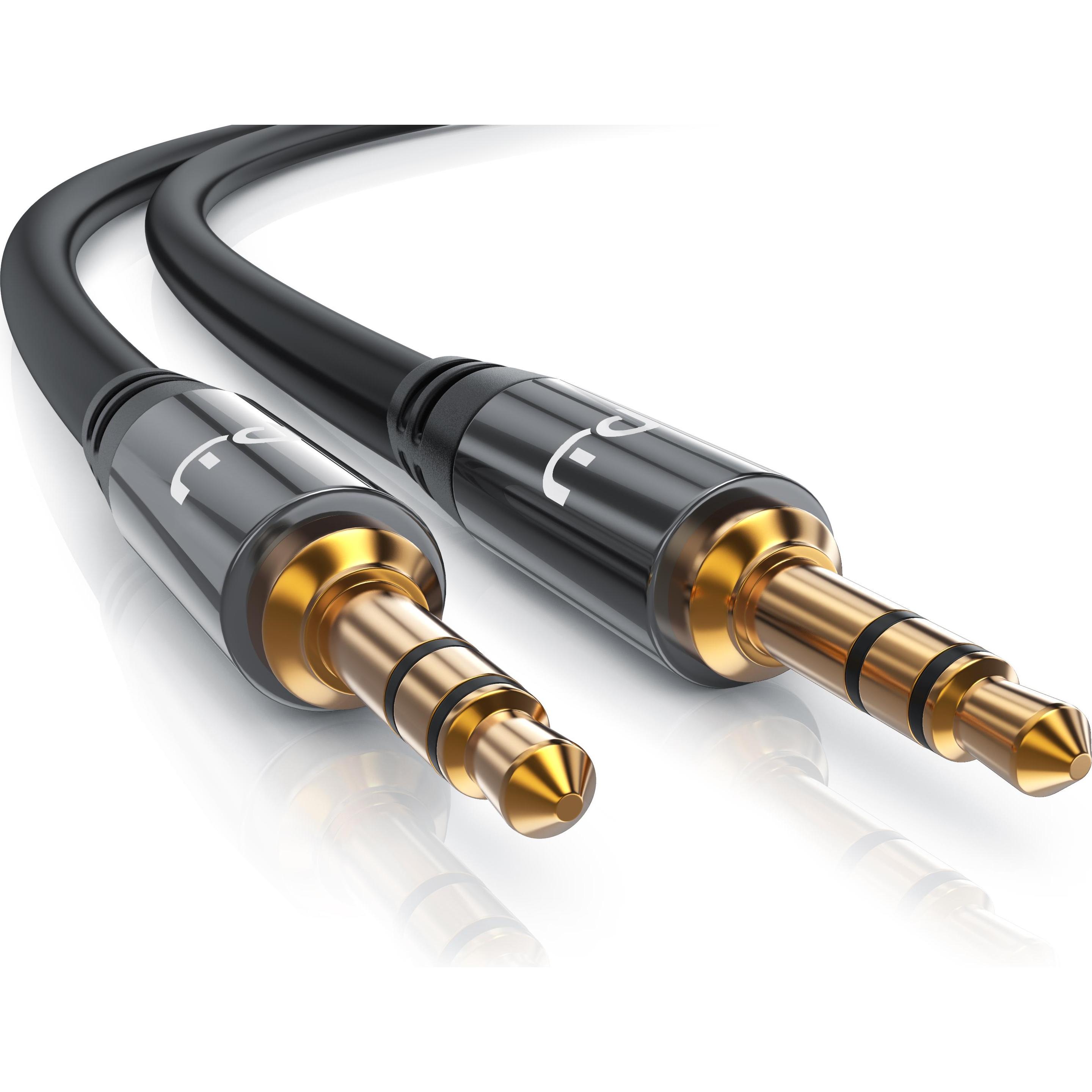 Primewire AUX zu 3,5mm Klinke Audio Kabel, HiFi Klinkenkabel für Audiogeräte Premium Series (10 m, 3.5mm Klinke (AUX)), ...