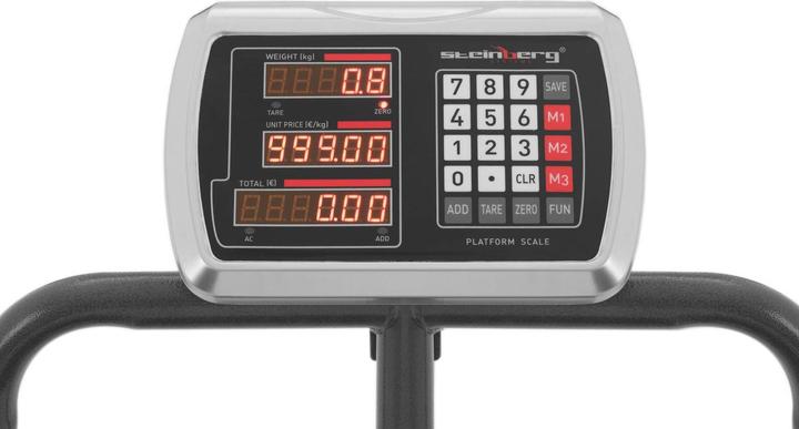 Produktbild Steinberg Plattformwaage Industriewaage Digitalwaage rollbare Paketwaage 2 - 1000 kg Waage