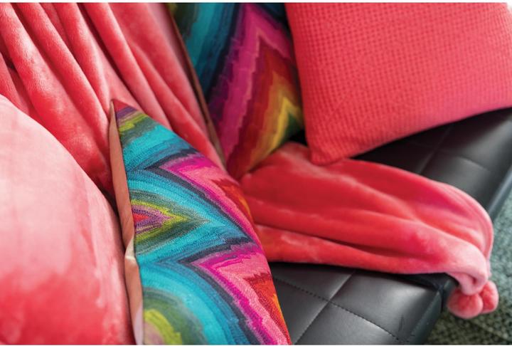 Produktbild VIVARAISE plaid tender pompons (130 x 170 cm)