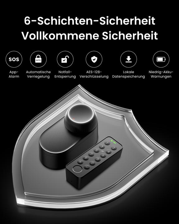 Produktbild SwitchBot Smart Lock Ultra (Fingerabdruck, Smartphone, Elektronische Zahlenkombination)