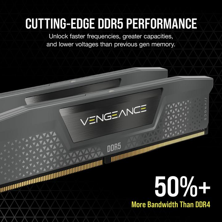 Productafbeelding Corsair DIMM 32 GB DDR5-6000 (2 x 16GB, 6000 MHz, DDR5 RAM, DIMM 288 pin)