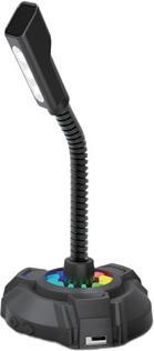 Produktbild HP Computer- Mikrofon, DHP-1100C, schwarz, LED Licht USB Hub
