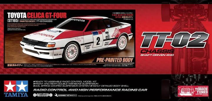 Produktbild Tamiya Toyota Celica GT-Four (ST165) (TT-02) (Kit)