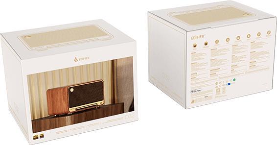 Actual product image Edifier D32 Multiroom-capable WiFi speaker Bluetooth wood retail (11 h)