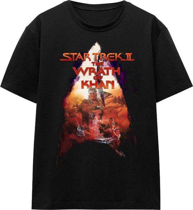 Actual product image Unisex Adult The Wrath of Khan Poster T-Shirt (L)