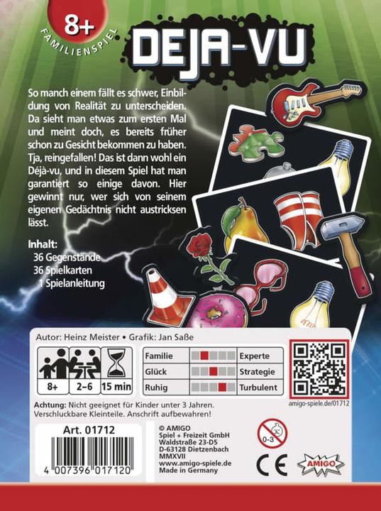 Immagine prodotto Amigo Deja vu (Tedesco, 2 - 6 Giocatori)