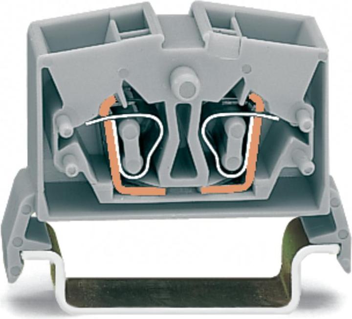 Produktbild Wago Non-Fuse DIN Rail Term, 24A 800V, Grey