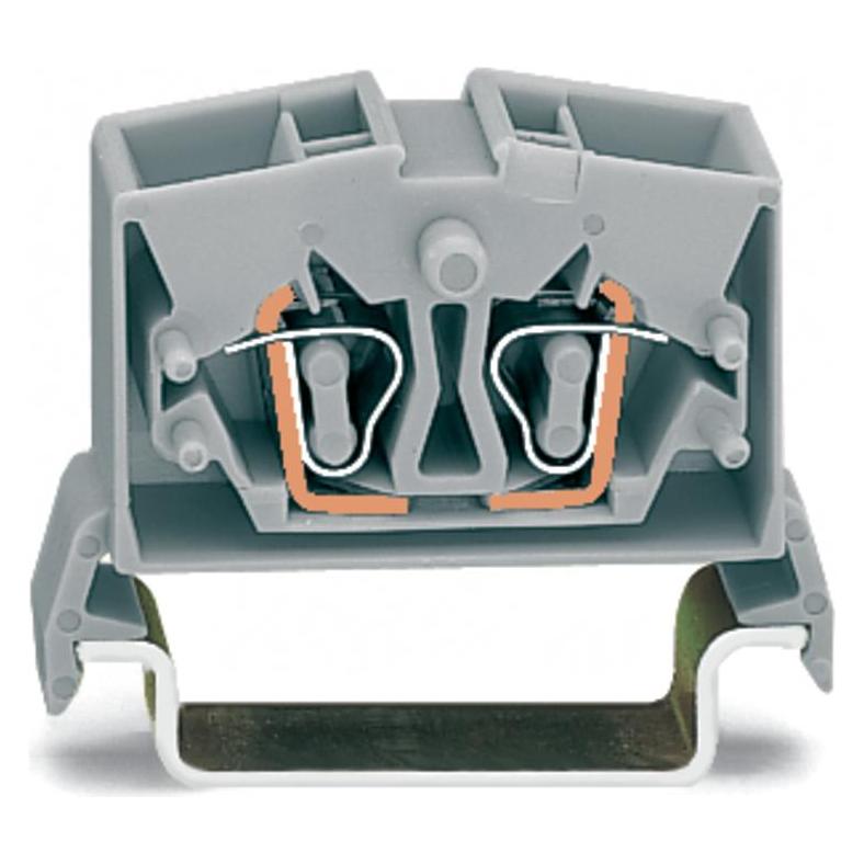 Wago Grigio Non-Fuse Din Rail Term, 24A 800V, Grey, Accessori Di Elettronica + Alloggiamento,
