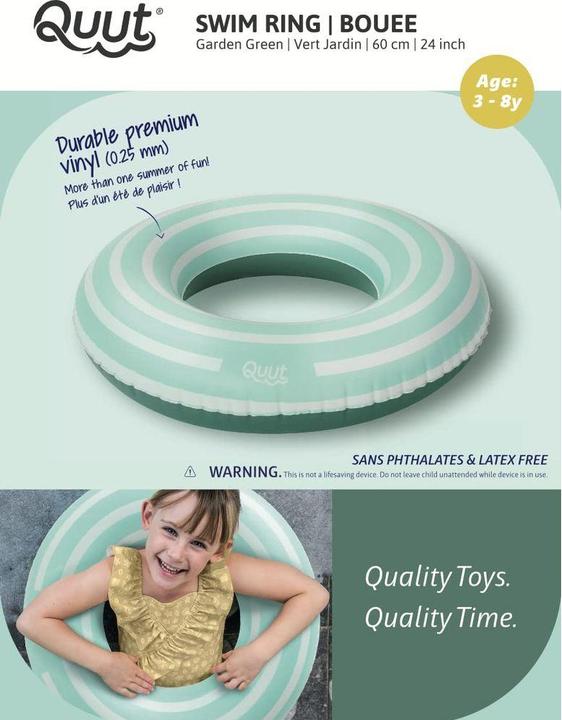 Produktbild Quut Schwimmring Medium Garden Green 60 cm, Breite: 60