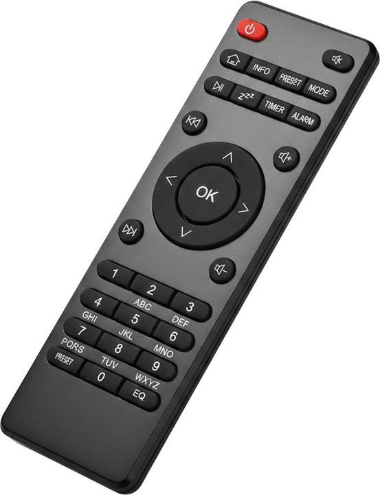 Produktbild Nedis Replacement Remote Control Suitable for: RDIN3000BK / RDIN4000BK / RDIN5000BK / RDIN5005BK Fix (Universal Fernbedienung, Infrarot)