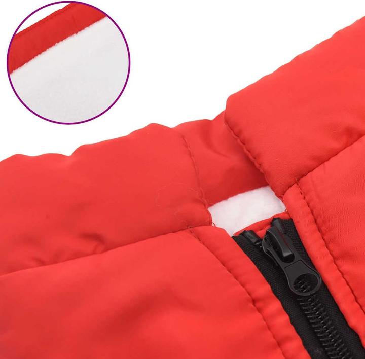 Actual product image vidaXL Dog coat with harness Waterproof Reflective (36, Dog coat)