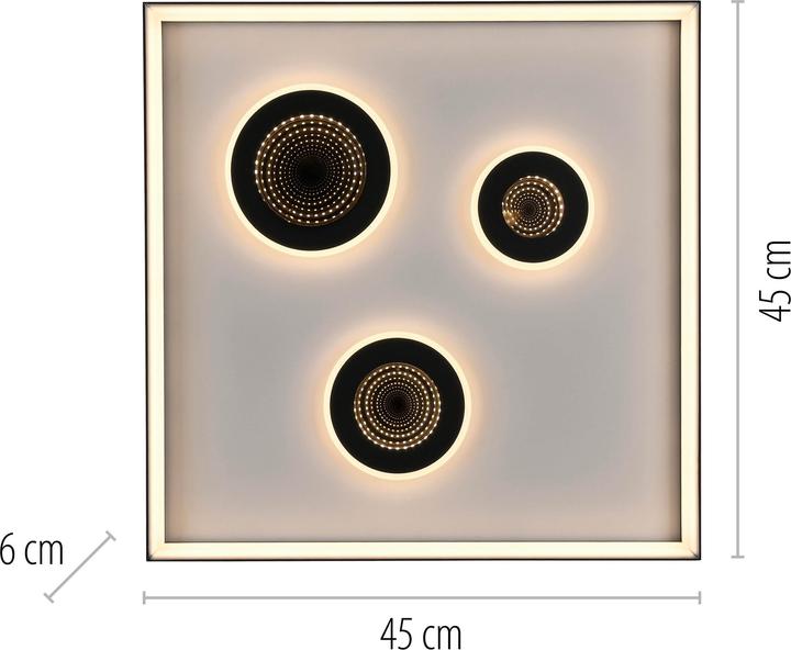 Image du produit Paul Neuhaus LED-Deckenleuchte 6856-18 schwarz, 32 W, 4000 lm, CCT, Fernbedienung (4000 lm)