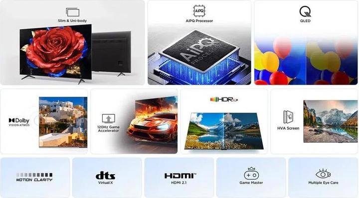 Produktbild TCL 50T69C (50", QLED, 4K, 2026)