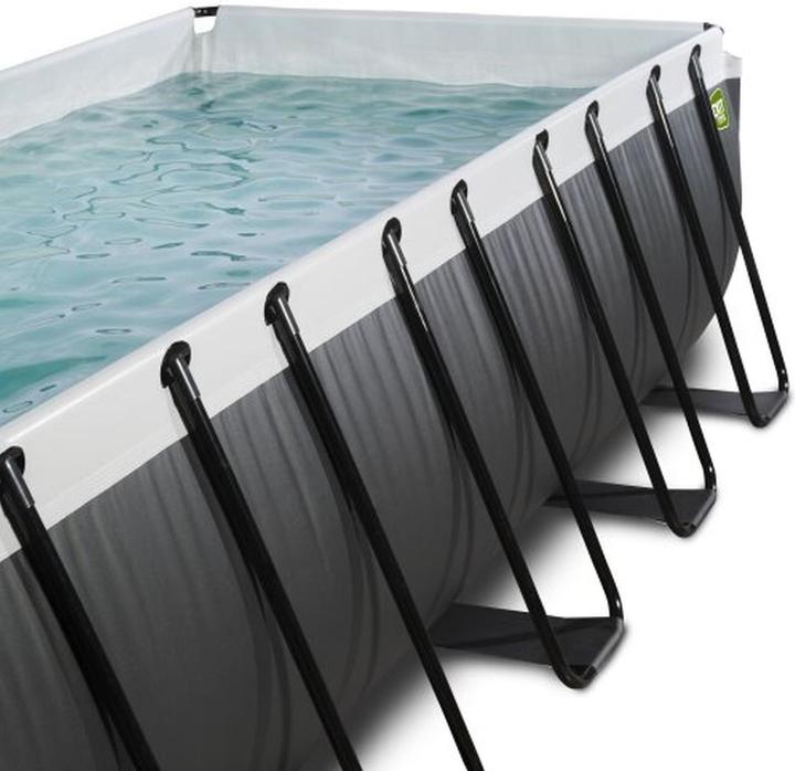 Actual product image Exit Frame pool 540x250x100 cm with sand filter pump - black with sand filter pump (540 x 250 cm)