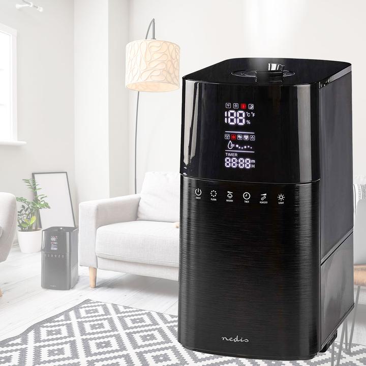 Image du produit Nedis Humidificateur 30 W Avec brume fraîche 6 l Hygromètre Minuterie Convient pour un espace jusqu'à : (50 m²)