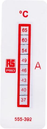 Produktbild RS PRO Temperaturaufkleber 37 bis 65 °C