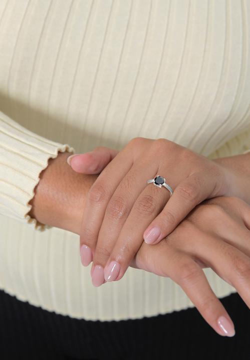 Immagine prodotto Elli Solitärring mit Zirkonia Kristall (64, 925 Argento)