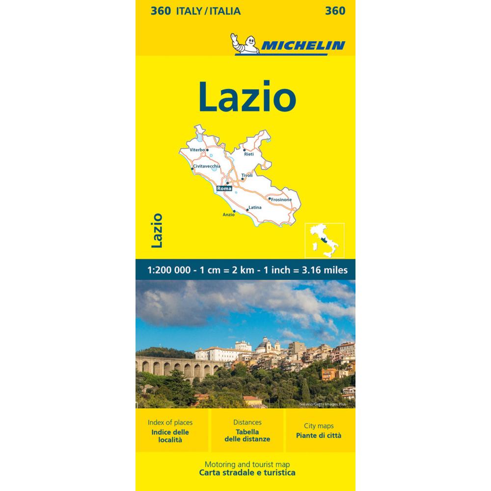 Michelin Latium, Landkarte